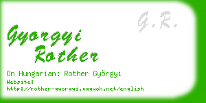 gyorgyi rother business card